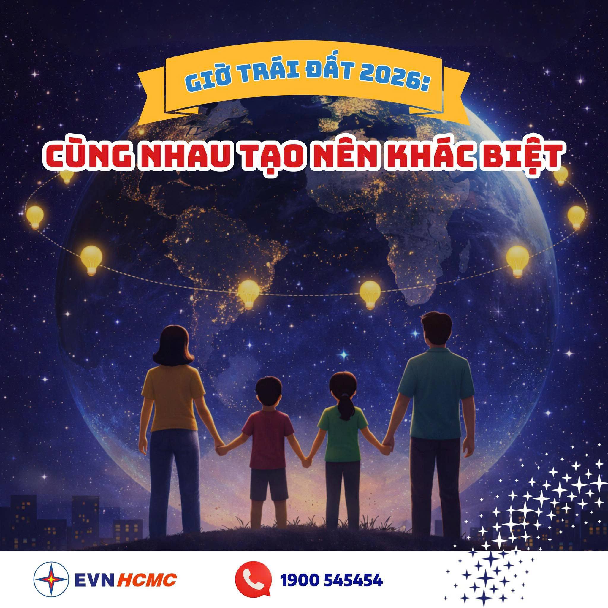 GIỜ TRÁI ĐẤT 2026: CÙNG NHAU TẠO NÊN KHÁC BIỆT